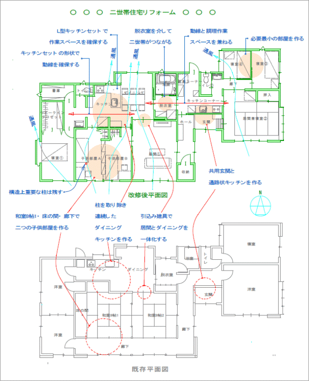 二世帯住宅リフォーム